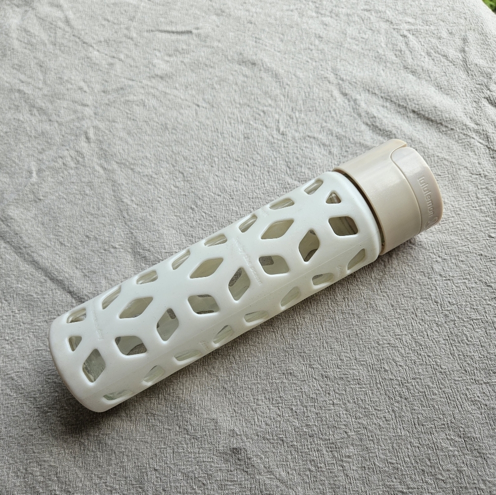 Lululemon glass bottle